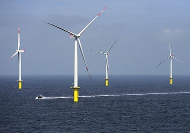 Riffgat offshore wind farm in waters off Germany (EWE image)