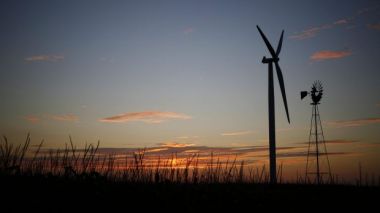 Wind, solar, and battery system (Photo: Luke Sharrett)