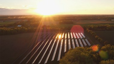 Solar Array providing 10% of Ithaca College's needs  (Photo courtesy of Ithaca College)