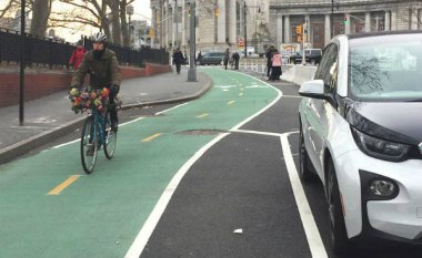 New York City bikeway (Photo: David Meyer | Streetsblog NYC)