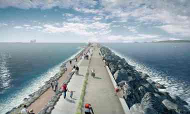 Swansea Bay tidal lagoon (Artwork: Tidal Lagoon Power/PA)