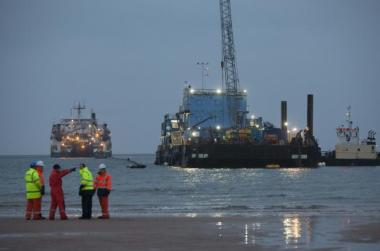 Cable landing (Photo: Chris James)