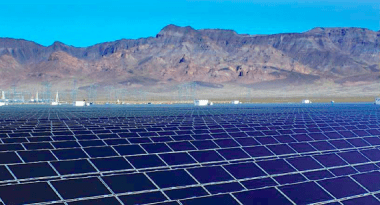 Solar power plant (photo via lbl.gov)