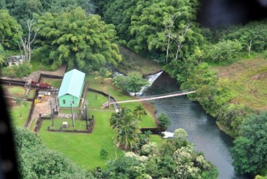 A hydro generator run by KIUC