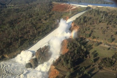 Spillway at the Oroville dam (California Department of Water Resources via Reuters)