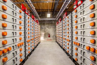 Battery storage array