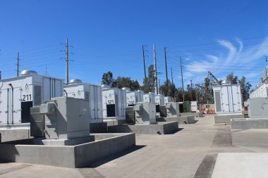 San Diego Gas & Electric’s new 30-MW, 120-MWh  battery storage system (Source: POWER / Tom Overton)