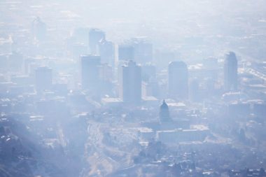 Smog covering Salt Lake City (Ravell Call/The Deseret News via AP, File)